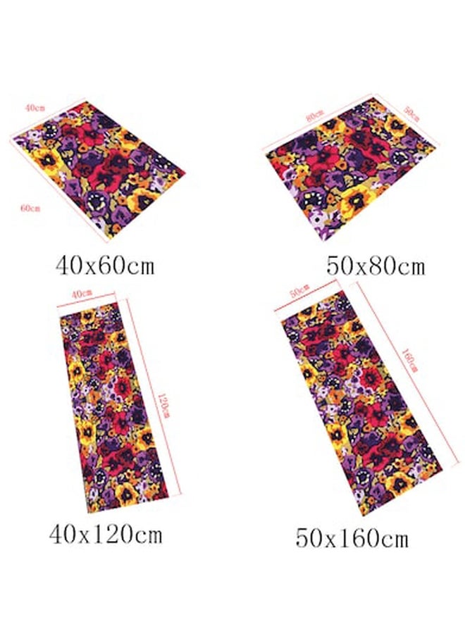 Modern Simple Rectangle Kitchen Floor Soft Rug Multicolour 40 x 120cm - Image 4