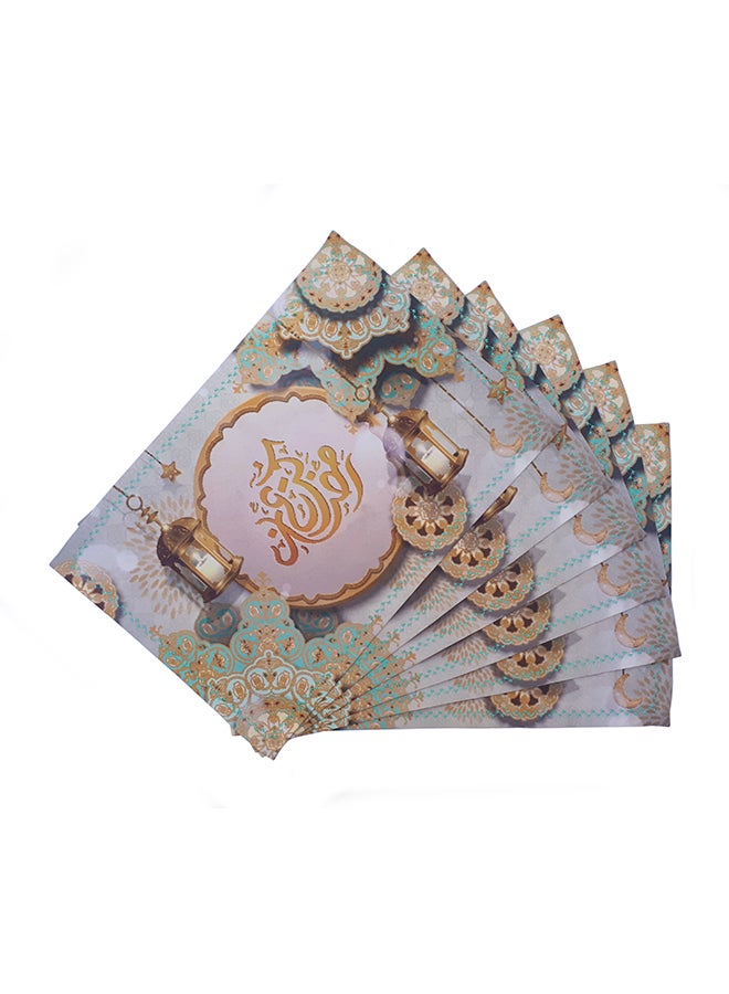 Alwan 6-Piece Ramadan Place Mat Set Multicolour 45x30cm - Image 1