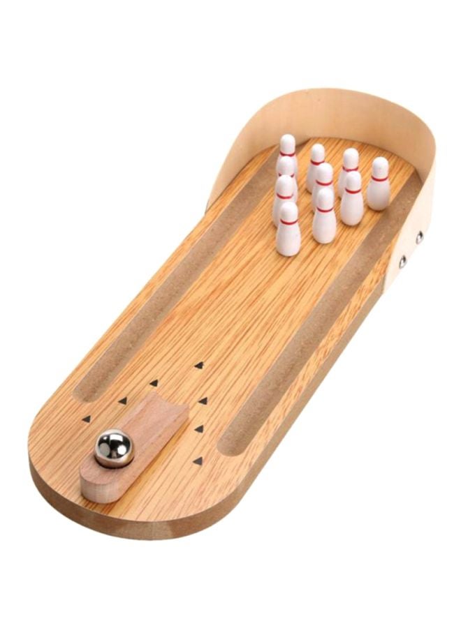 Beauenty Wooden Desktop Mini Bowling Games