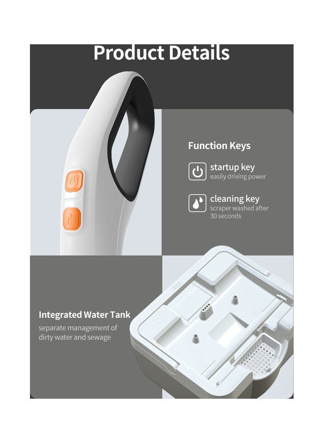 WYPE Sweeping and Mopping Device Wireless Handheld H36589US Silver/Black - Image 5