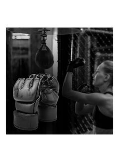 Generic 1-Pair MMA Boxing Gloves with Open Palm 25.00 x 5.00 x 20.00cm 25.00 x 5.00 x 20.00cm  - Image 4