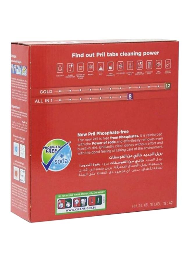 Pril 34-Piece Gold 12 Actions Dishwasher Tablets - Image 2