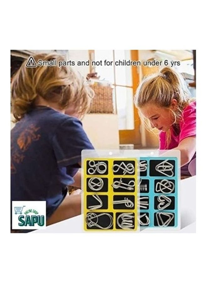 SAPU 24-Piece Intelligence Buckle Lock Puzzles - Image 4
