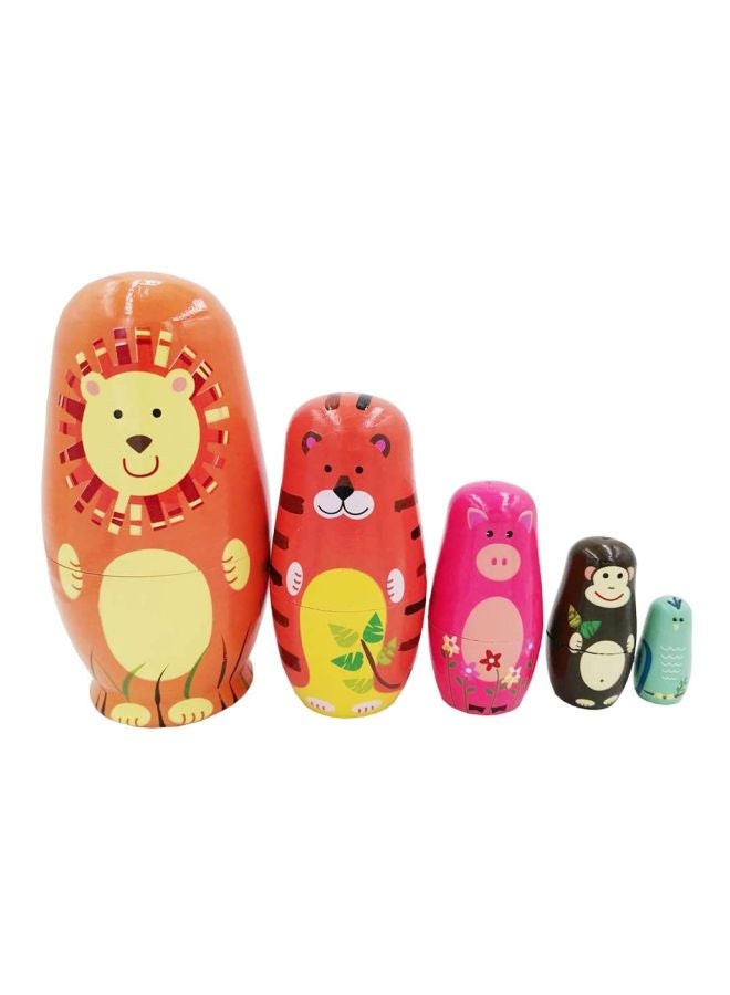 QiaoKai 5-Piece Animal Nesting Doll Set  - Image 1