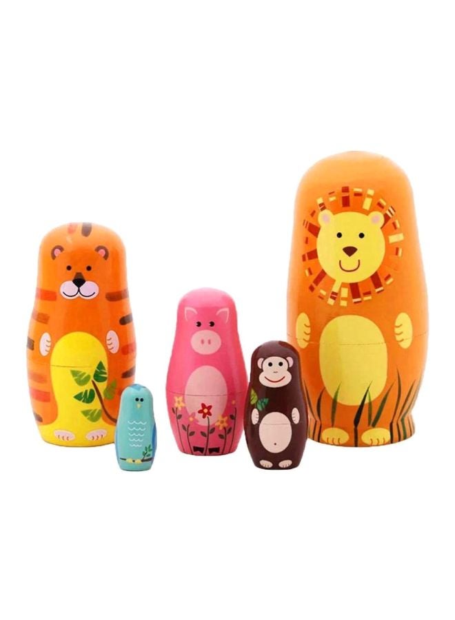 QiaoKai 5-Piece Animal Nesting Doll Set  - Image 4