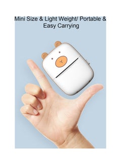 Generic Mini Thermal BT Connected Printer White/Orange  - Image 5