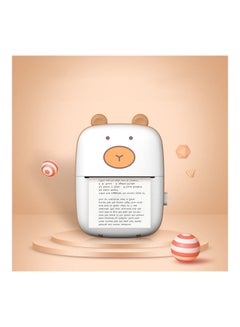 Generic Mini Thermal BT Connected Printer White/Orange  - Image 3