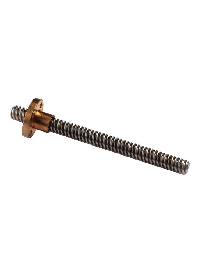 T8 Lead Screw with Nut for 3D Printers Gold/Silver - Image 1