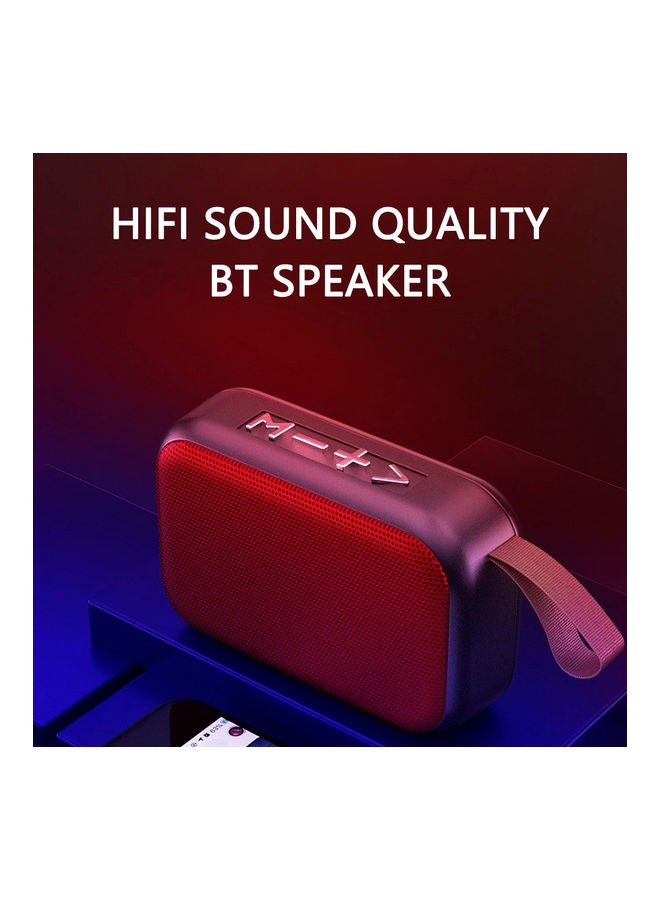 Portable Wirelessly BT Sound Box Red - Image 4