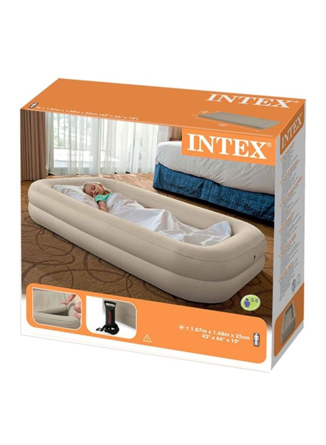 INTEX Travel Comfort Airbed Beige 168x25x107cm  - Image 2