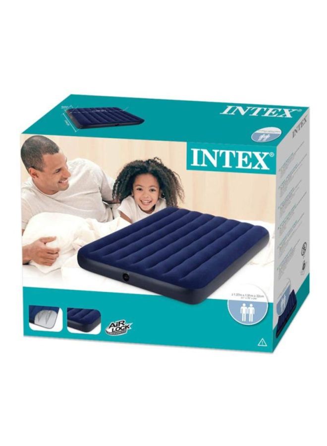 INTEX Classic Downy Air Bed Blue/Black/White 191x22x137cm  - Image 4