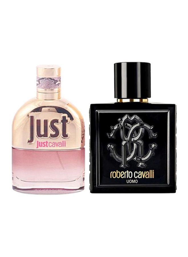 روبرتو كافالي أومو وجست كافالي Uomo EDT 100, Just Cavalli EDT 75ملليلتر  - Image 1