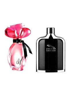 JAGUAR 2-Piece EDT Gift Set Guess Girl EDT 100Ml, Jaguar Classic Black EDT 100ml  - Image 1