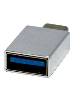 keendex OTG Type-c 3.1 Male To USB 3.0 Female Converter Silver/White  - Image 2