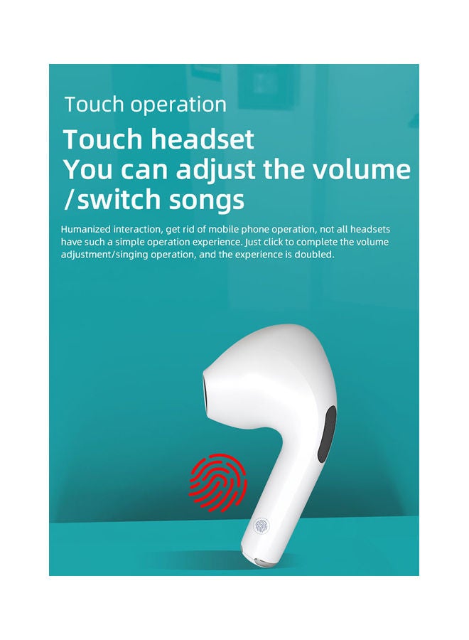 XY-9 TWS Bluetooth In-Ear Earbuds With Charging Case White