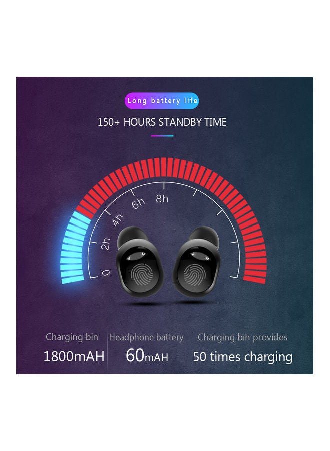 G10 Pro Bluetooth In-Ear Earphones With Charging Case White  - Image 2