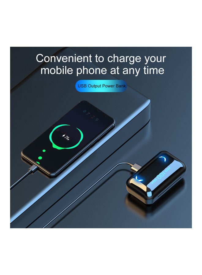 Wireless In-Ear Earphone With Charging Case Black - Image 5