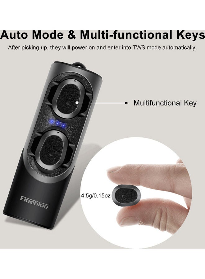 Fineblue Fblue XS Bluetooth In-Ear Earphones With Charging Case Red/Black - Image 4