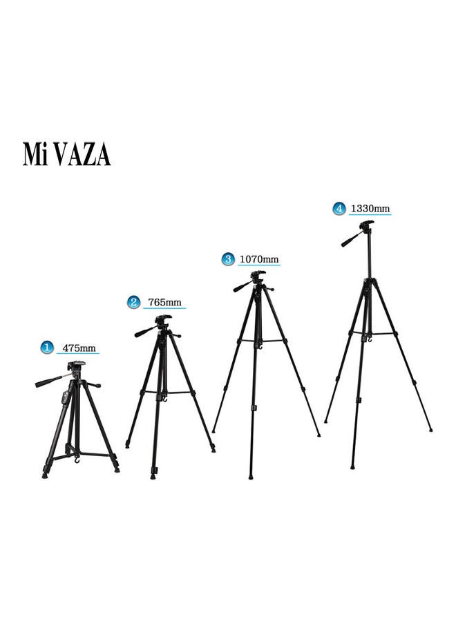 حلقة إضاءة LED قابلة للتعتيم مقاس 10 بوصة مع حامل ثلاثي القوائم أسود - Image 3