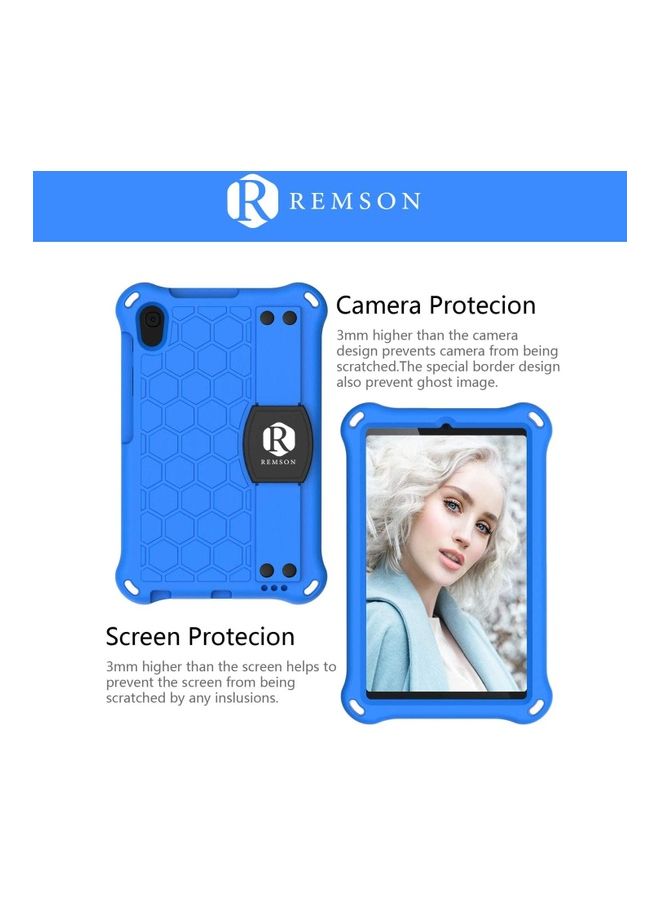 Remson Silicone Stand Smart Case Cover With Shoulder Strap For Huawei Matepad T8 Sky Blue - Image 2