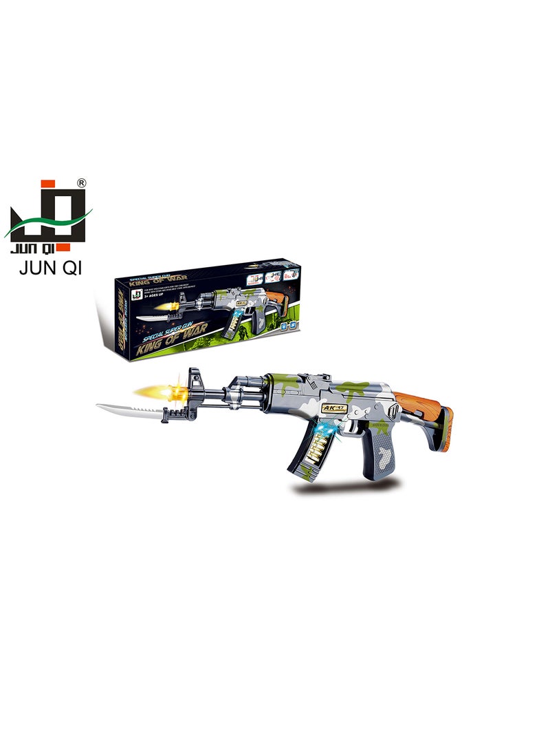 JUN QI B/O Military Gun With Light & Sound - Image 2