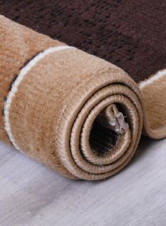 MERINOS Hanan Collection Contemporary Printed Carpet Combination Beige/Dark Brown/White  - Image 3