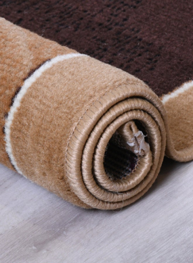 ميرينوس سجادة من تشكيلة حنان بطبعة معاصرة من نسيج مختلط بيج/ بني داكن/ أبيض - Image 3