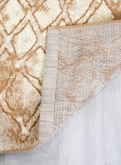 MERINOS Hanan Collection Contemporary Printed Carpet Combination Beige/White  - Image 4
