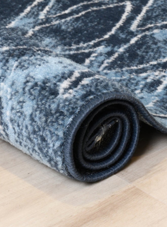 ميرينوس سجادة عصرية من مجموعة هانان أزرق داكن/ أزرق فاتح - Image 3