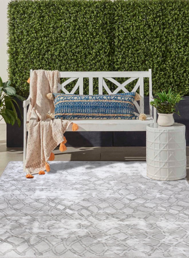 ميرينوس سجادة عصرية حديثة من مجموعة حنان أبيض/رمادي فاتح - Image 2