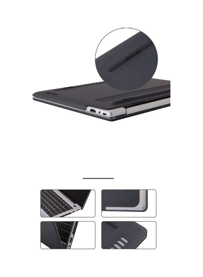 Generic - Matte Soft Touch Laptop Case For Huawei Matebook X pro 2020 Black - Image 1