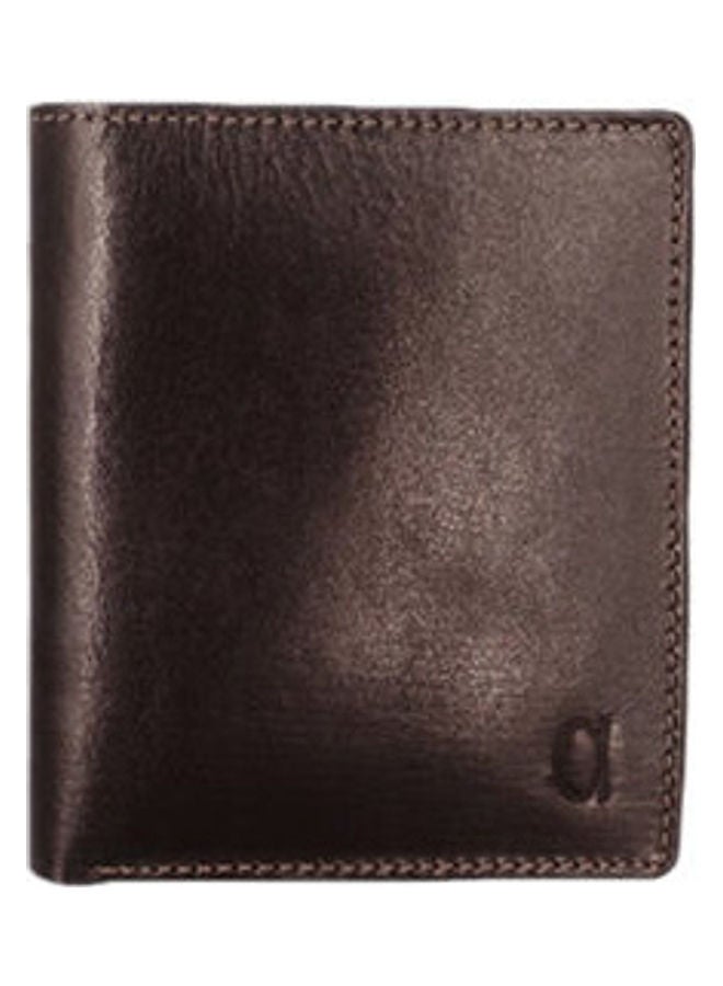 ألفا للمصنوعات الجلدية محفظة ثنائية الطي بني - Image 1