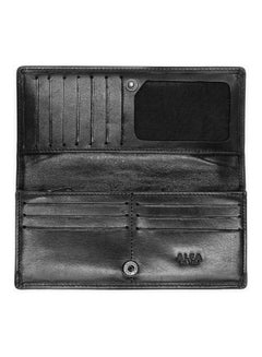Alfa Leather Co. Slim Flap Wallet Black  - Image 2