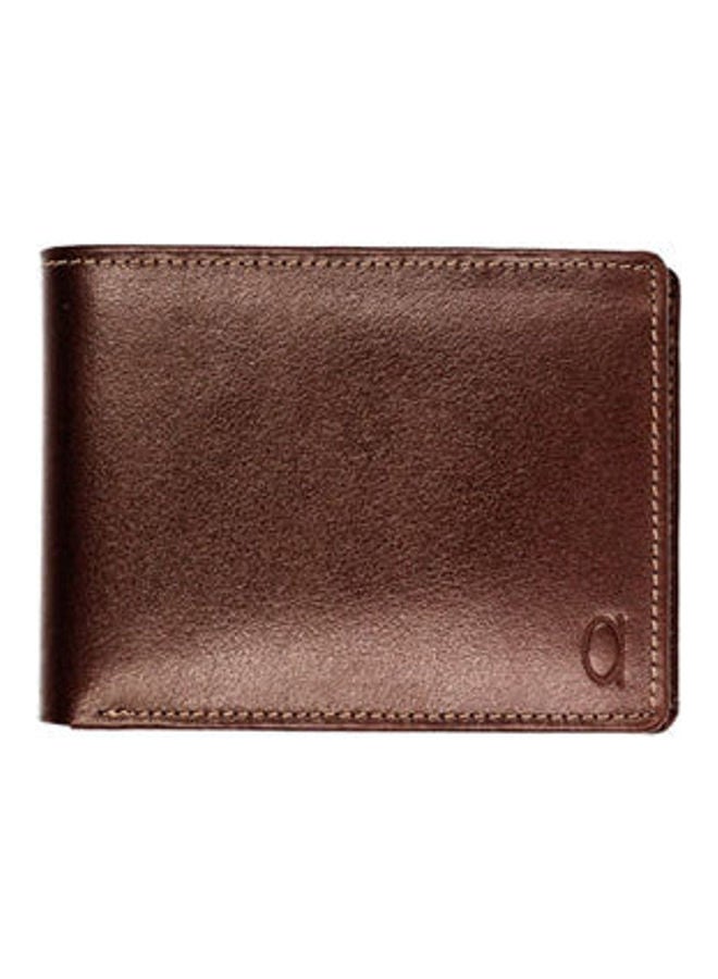 Bifold Wallet With Coin Pocket Brown