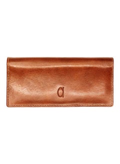 Alfa Leather Co. Slim Flap Wallet Brown  - Image 1