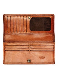 Alfa Leather Co. Slim Flap Wallet Brown  - Image 2