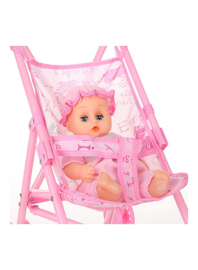 Baby Infant Doll Stroller Carriage Foldable 55x10x10cm  - Image 4