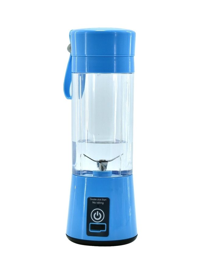 Portable And Rechargeable Battery Juice Blender Clear/Blue 23cm - Image 1