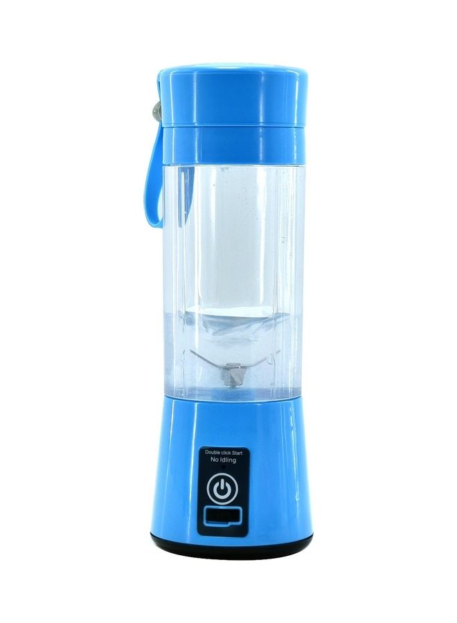 Portable And Rechargeable Battery Juice Blender Clear/Blue 23cm - Image 3