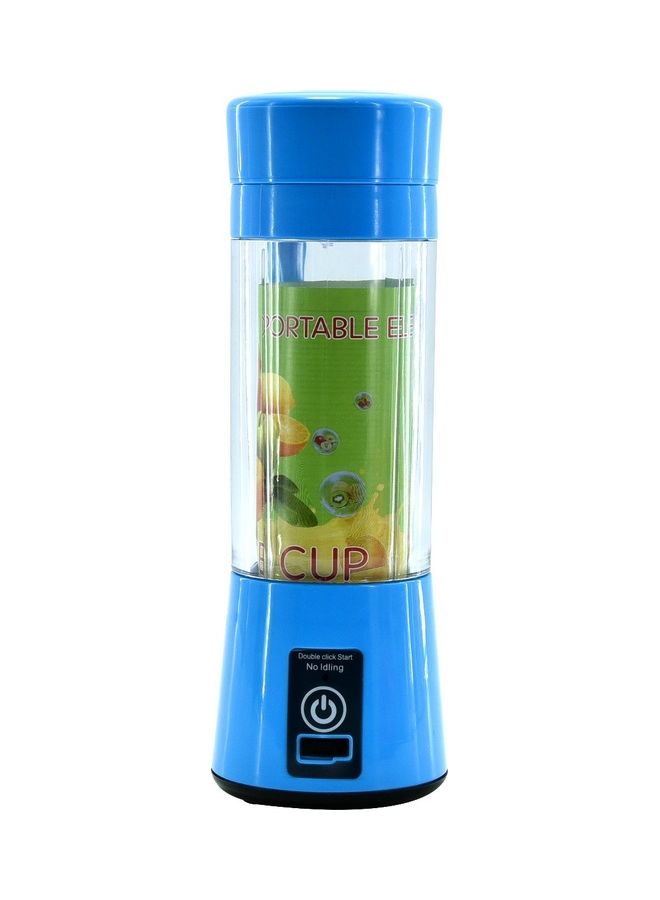Portable And Rechargeable Battery Juice Blender Clear/Blue 23cm - Image 2