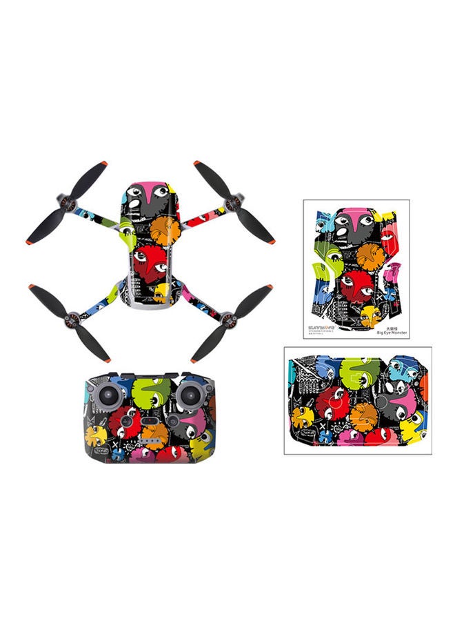 RC Drone Stickers Decoration Waterproof Decal Skin Controller Sticker 17.8 X 1 X 13.1cm  - Image 2