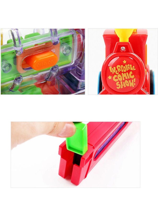 60-Piece Electric Domino Train Toy Multicolour - Image 2