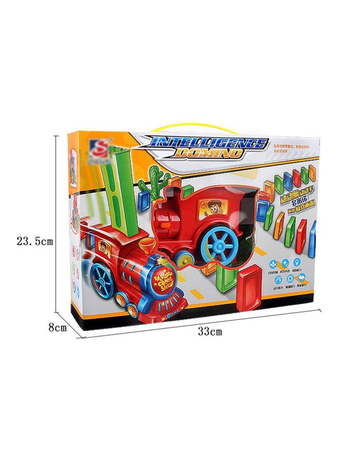 60-Piece Electric Domino Train Toy Multicolour - Image 4