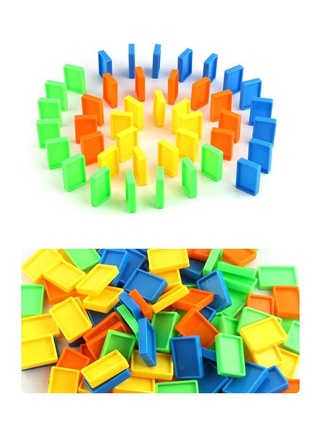60-Piece Electric Domino Train Toy Multicolour - Image 5