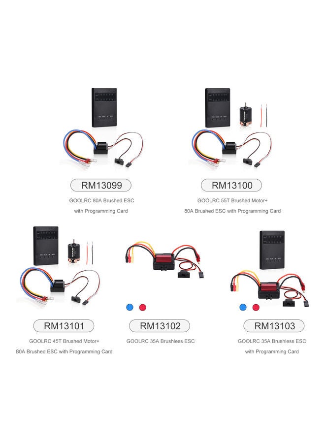 GoolRC 35A Brushless ESC Electric Speed Controller For RC Car Truck 11.5x3.5x8.5cm  - Image 4