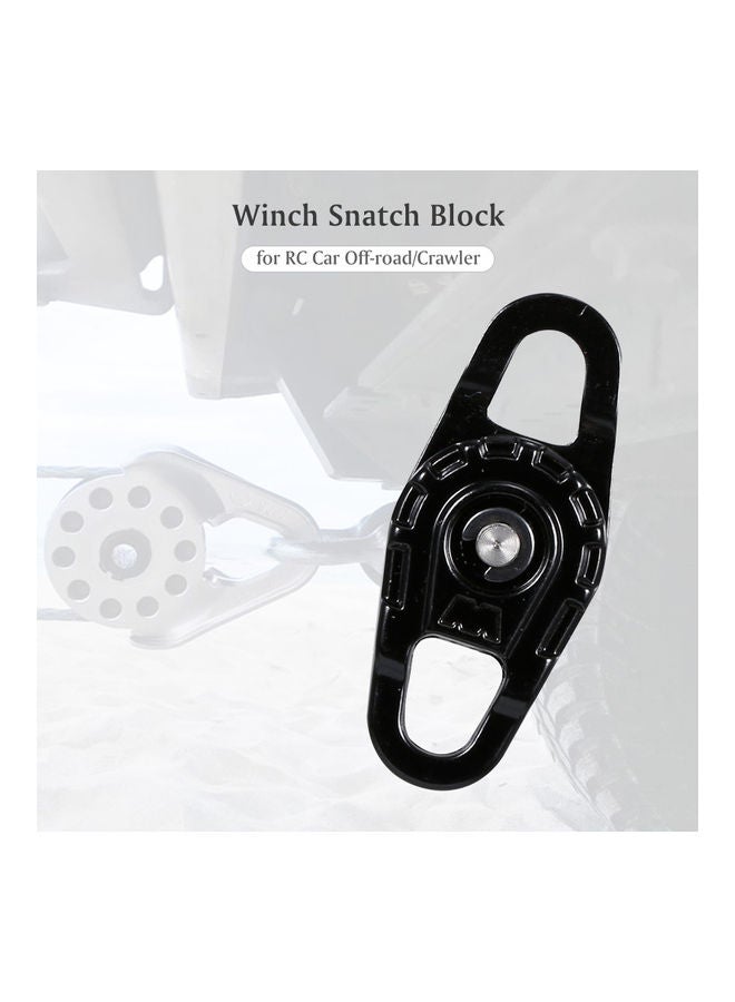 null - Heavy Duty Metal Winch Snatch Block Parts Replacement For RC Car Crawler 4x1x3cm - Image 1