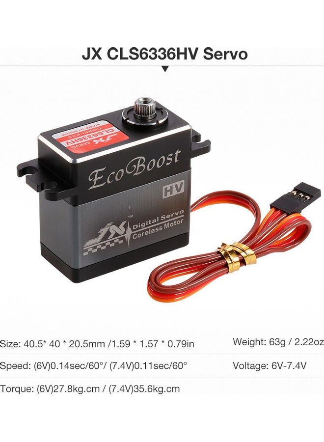 JX Digital Metal Gear Coreless Motor Servo For 1/8 RC Car - Image 4