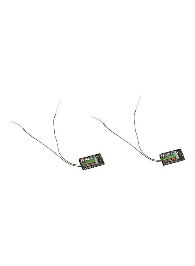 Flysky - 2-Piece 2.4G FS-iA6 6 Channel Remote Control Receiver - Image 1