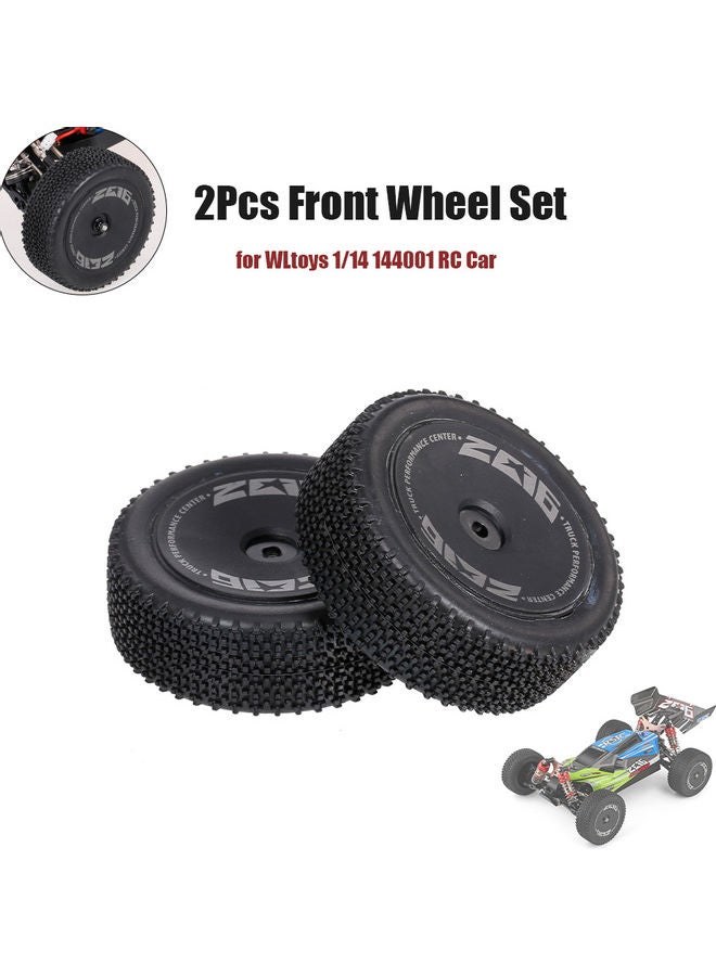WLtoys 2 Pieces Front Wheels For RC Car Tires 17.5x3.5x12cm  - Image 1