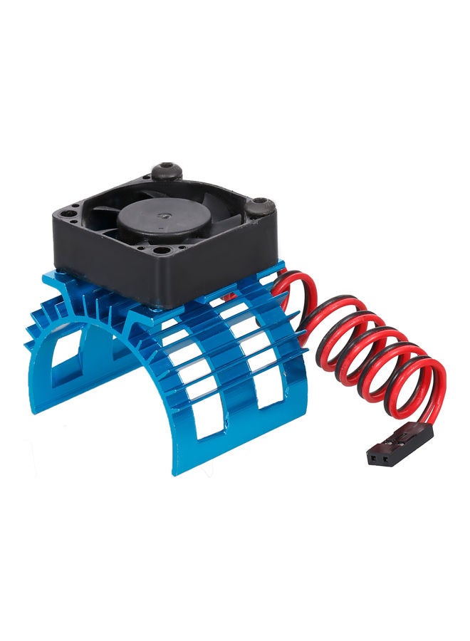 Aluminum Alloy Motor Heat Sink Cover With Cooling Fan 10x4x8cm - Image 1